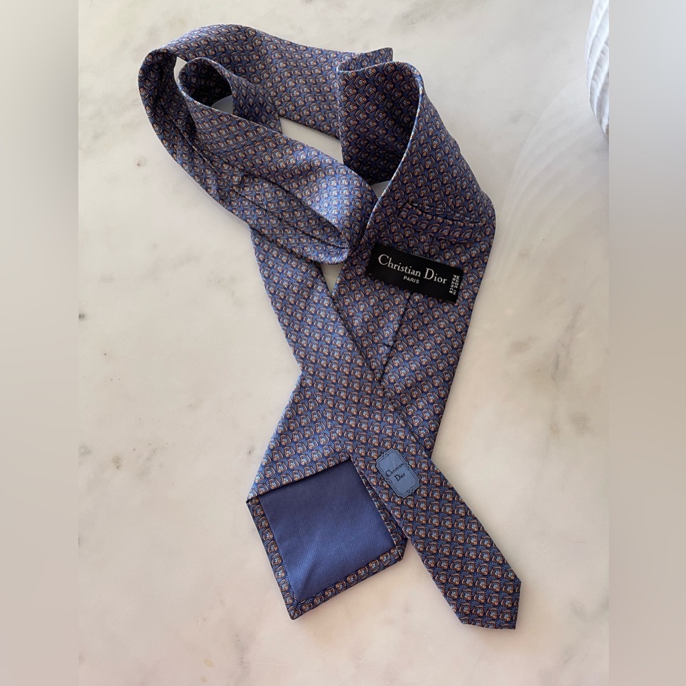 💠 Christian Dior Paris Tie | Silk | Made in 🇫🇷 - Picture 2 of 10